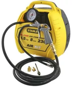 COMPRESSORE A SECCO PORTATILE "AIR KIT STANLEY" OIL FREE 1,5 HP